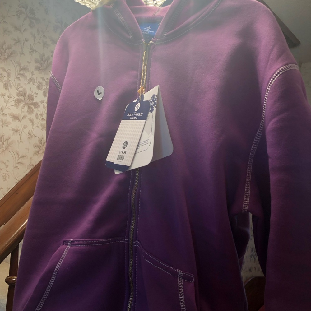 NewWithTags Super cool sweats royal threads New With Tags size   L pale purple - Picture 7 of 9